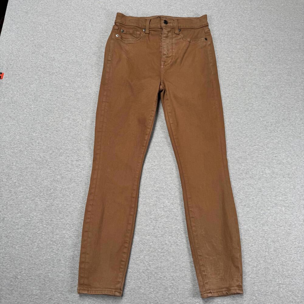 7 For All Mankind Woman’s Faux Coated Leather Jean Size 26